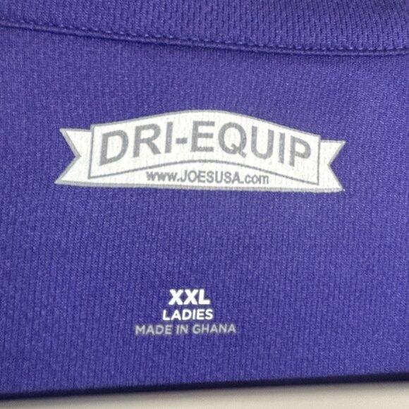 Joe's USA‎ Dry-Equip women's purple collared short-sleeve polo XXL - Picture 3 of 6